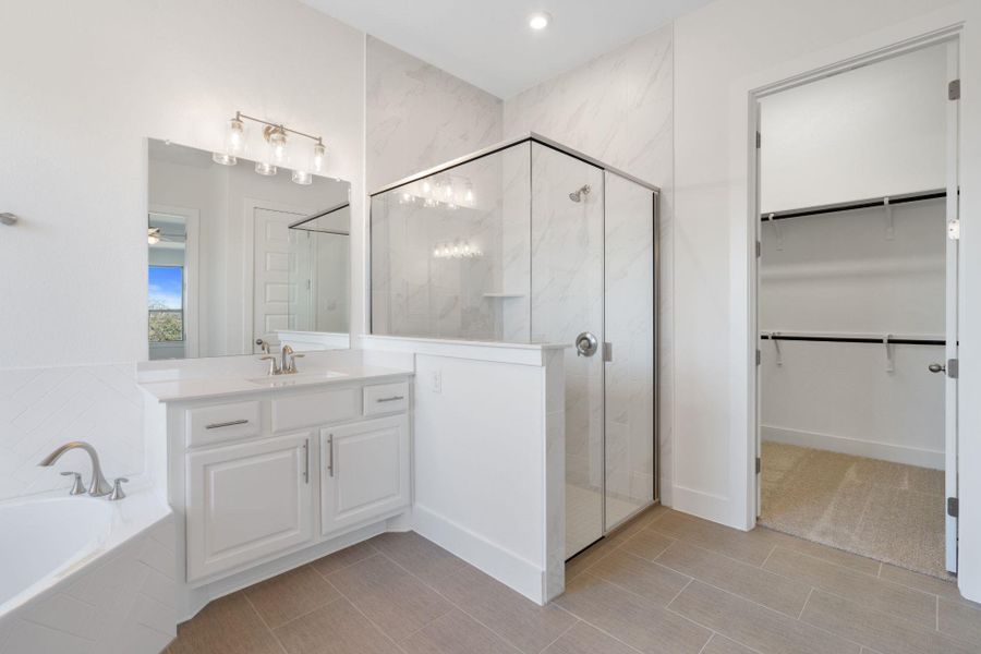 Walk-in shower in Primary Bath