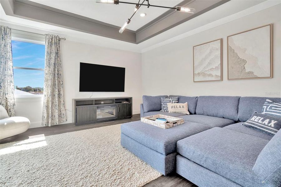 Furnished interior view inside a new home in Eagles Cove at Mirada, San Antonio (Image 20).