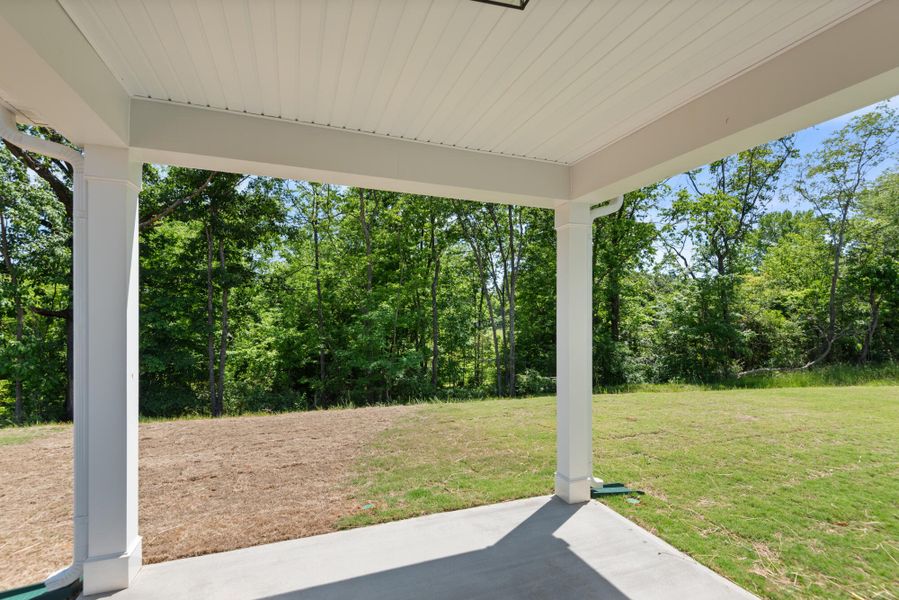 Exterior details and patio area of a home in Fiddler's Ridge, Advance (Image 3).