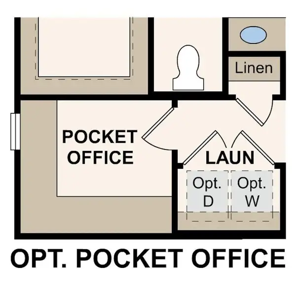 2D floor plan layout of this home in Blue Sky Meadows, Monroe, NC (Image 3).
