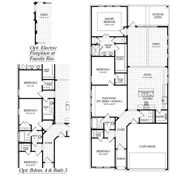 2D floor plan layout for the Adalynn by Chesmar Homes in The Grove at Blackhawk, Pflugerville, TX (Image 4). 2D floor plan layout for the Adalynn by Chesmar Homes in The Grove at Blackhawk, Pflugerville, TX (Image 4).
