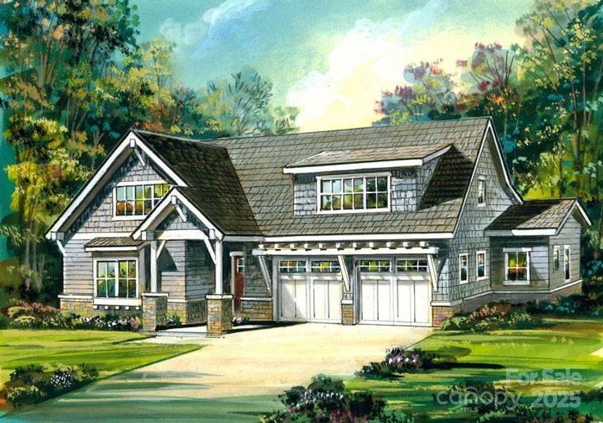 Exterior rendering of this home design in , Asheville, NC (Image 2).