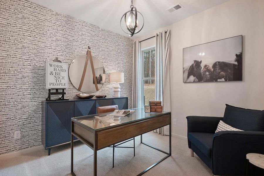 Furnished interior view inside a new home in Chapel Hill, Newnan (Image 9).