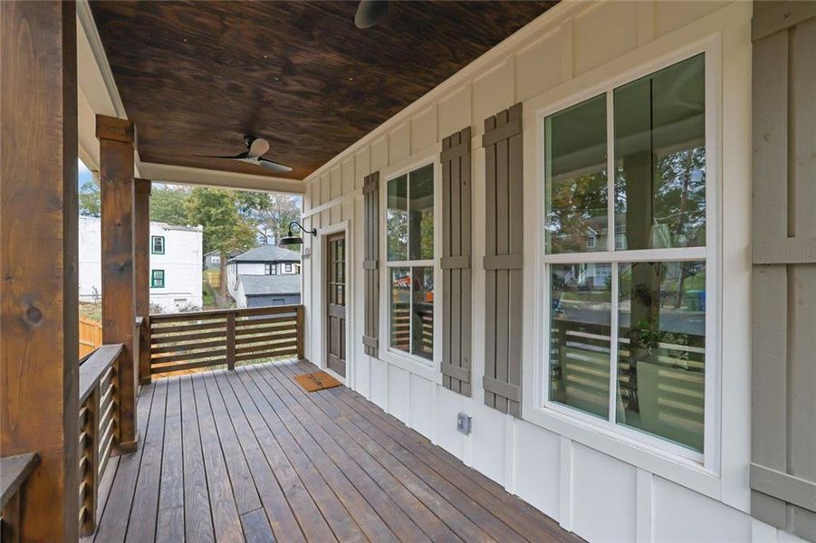 Exterior details and patio area of a home in , Atlanta (Image 3).