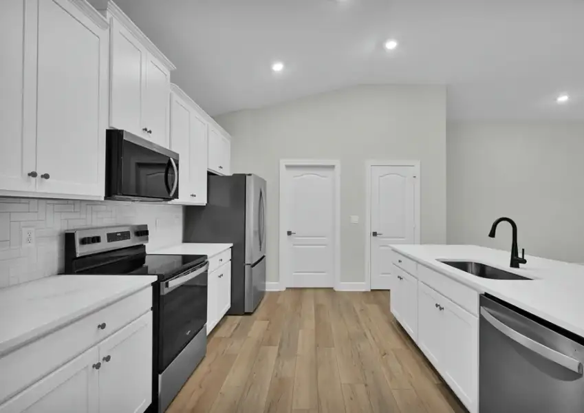 Stainless-steel appliances included