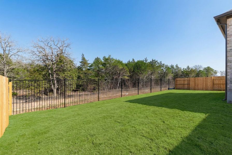 Exterior details and patio area of a home in The Colony - 50', Bastrop (Image 28).