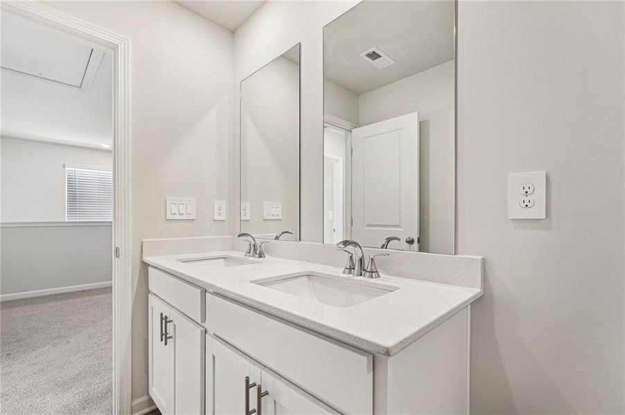 Furnished interior view inside a new home in Hawthorne Station, College Park (Image 17). Furnished interior view inside a new home in Hawthorne Station, College Park (Image 17).