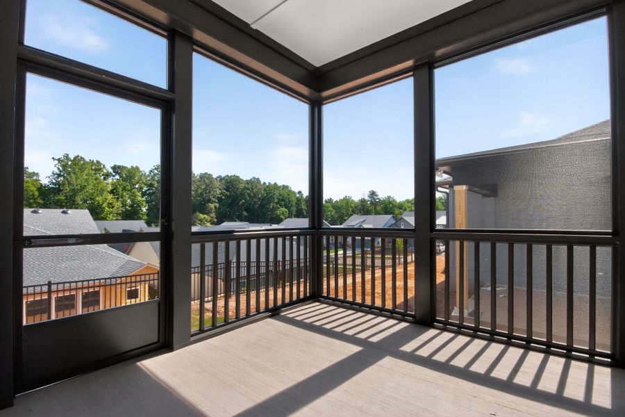 Exterior details and patio area of a home in Encore at Chatham Park – Villa Series, Pittsboro (Image 4).