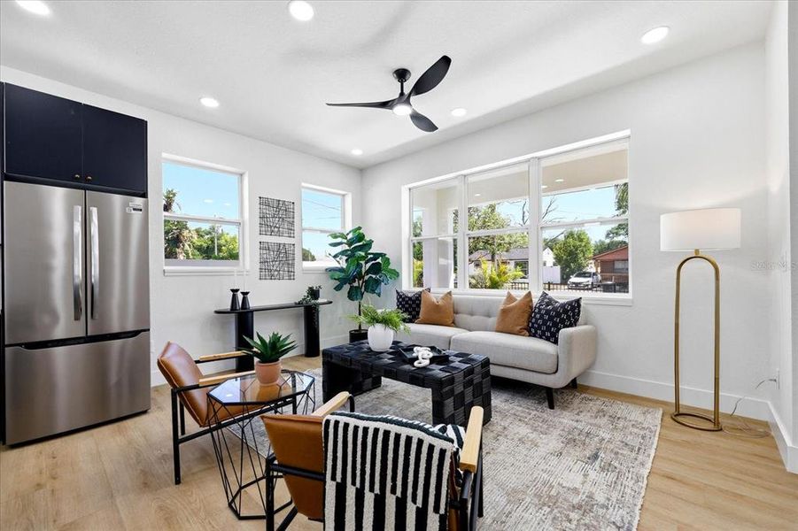 Furnished interior view inside a new home in , St. Petersburg (Image 32).