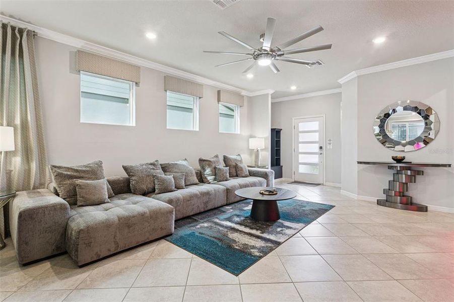 Furnished interior view inside a new home in Windsor Cay Resort, Clermont (Image 27). Furnished interior view inside a new home in Windsor Cay Resort, Clermont (Image 27).