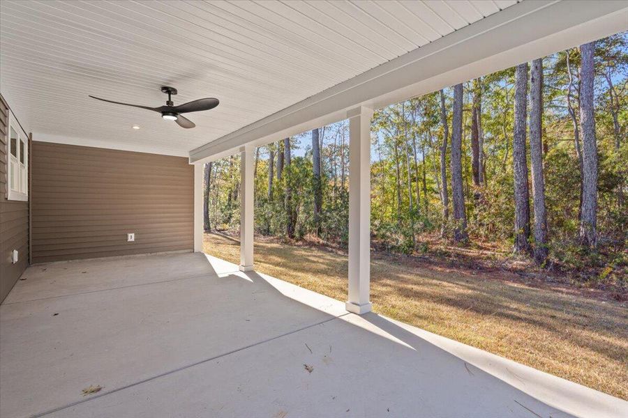 Exterior details and patio area of a home in , Awendaw (Image 31). Exterior details and patio area of a home in , Awendaw (Image 31).