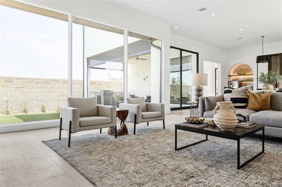 Furnished interior view inside a new home in Avadene at Las Colinas, Irving (Image 20).