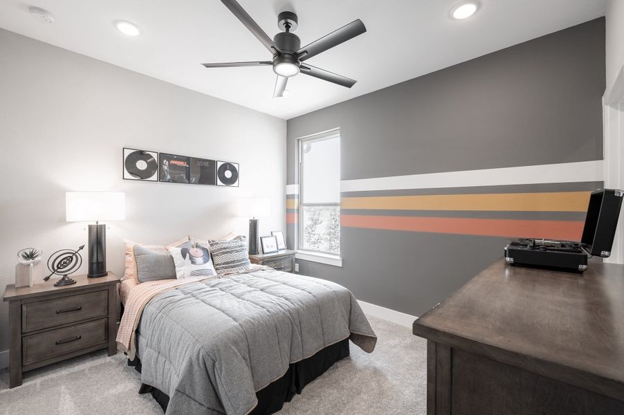 Representative furnished interior of a home built from the Fulbright by Tri Pointe Homes in Vale Collection At Evergrove, Richmond (Image 30).