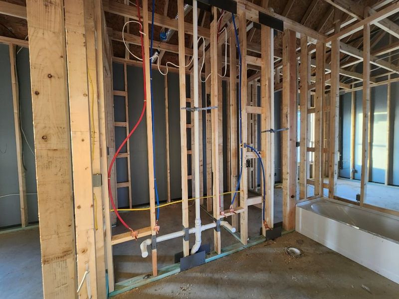 In-progress construction of a new home in Rocky Top, Krum, TX (Image 10).