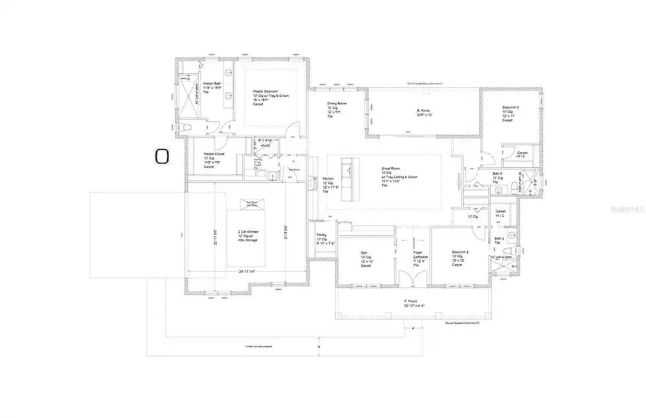 2D floor plan layout of this home in , Umatilla, FL (Image 2). 2D floor plan layout of this home in , Umatilla, FL (Image 2).