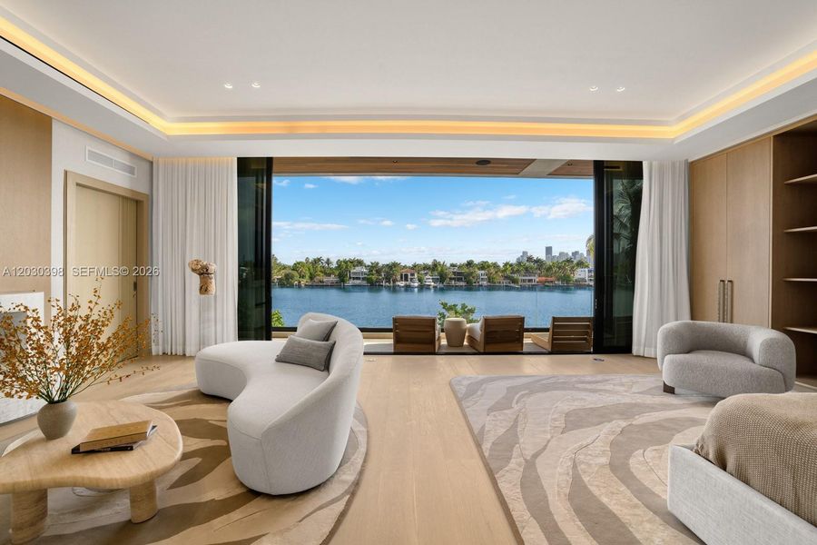 Furnished interior view inside a new home in , Miami Beach (Image 30).