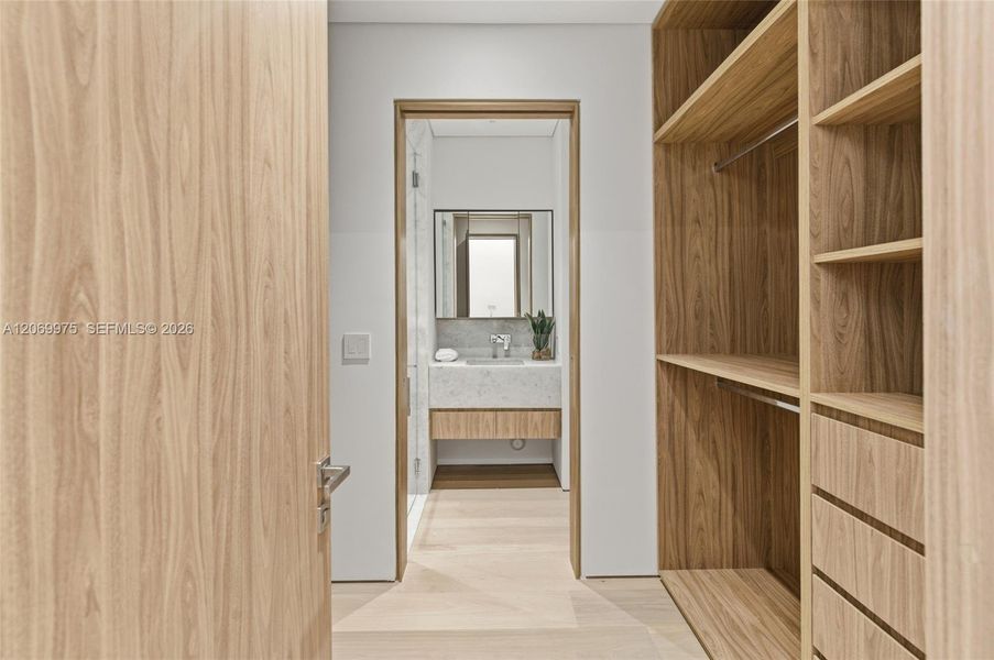 Furnished interior view inside a new home in , Miami (Image 11).