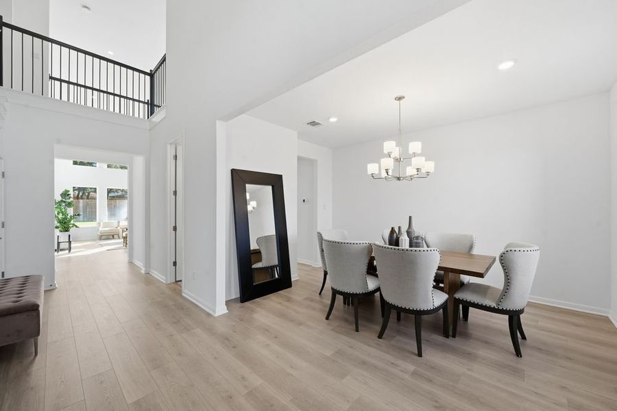 Furnished interior view inside a new home in Parkside on the River 60s, Georgetown (Image 10).