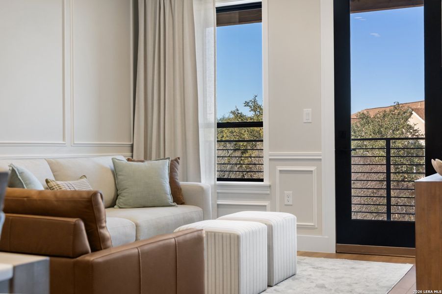 Furnished interior view inside a new home in , San Antonio (Image 10).