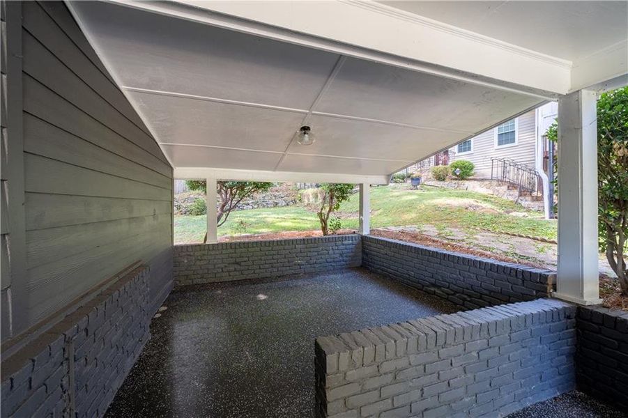 Exterior details and patio area of a home in , East Point (Image 25).
