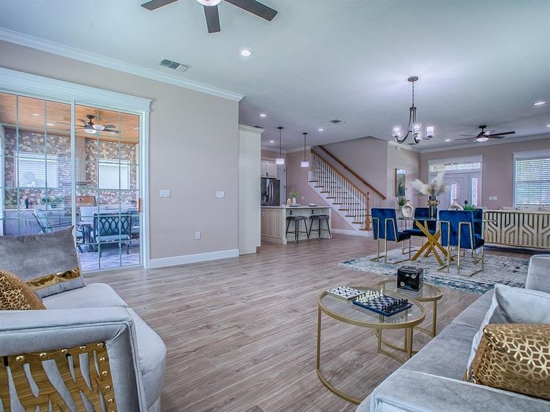 Furnished interior view inside a new home in , Oxford (Image 3).