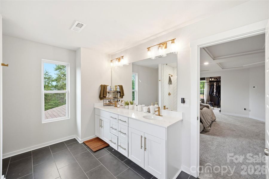 Furnished interior view inside a new home in , Charlotte (Image 24).