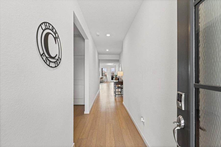 Furnished interior view inside a new home in Bridge Creek 45s and 50s, Cypress (Image 3).