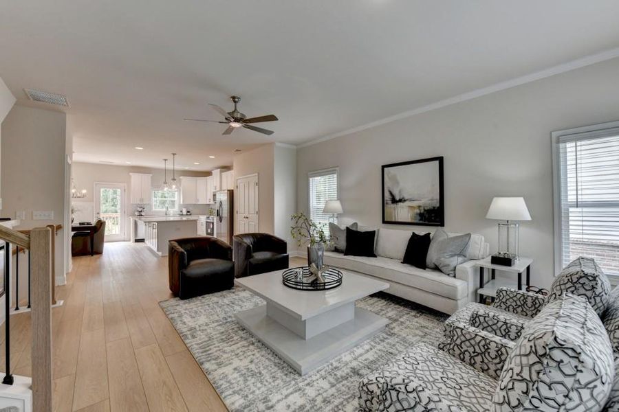 Furnished interior view inside a new home in Magnolia Grove, Mableton (Image 55). Furnished interior view inside a new home in Magnolia Grove, Mableton (Image 55).