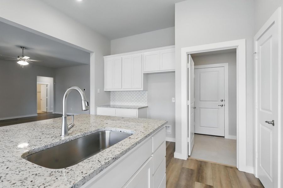 Representative furnished interior of a home built from the McKinley I by Cheldan Homes in Horizons at Bankston Estates, Venus (Image 13).