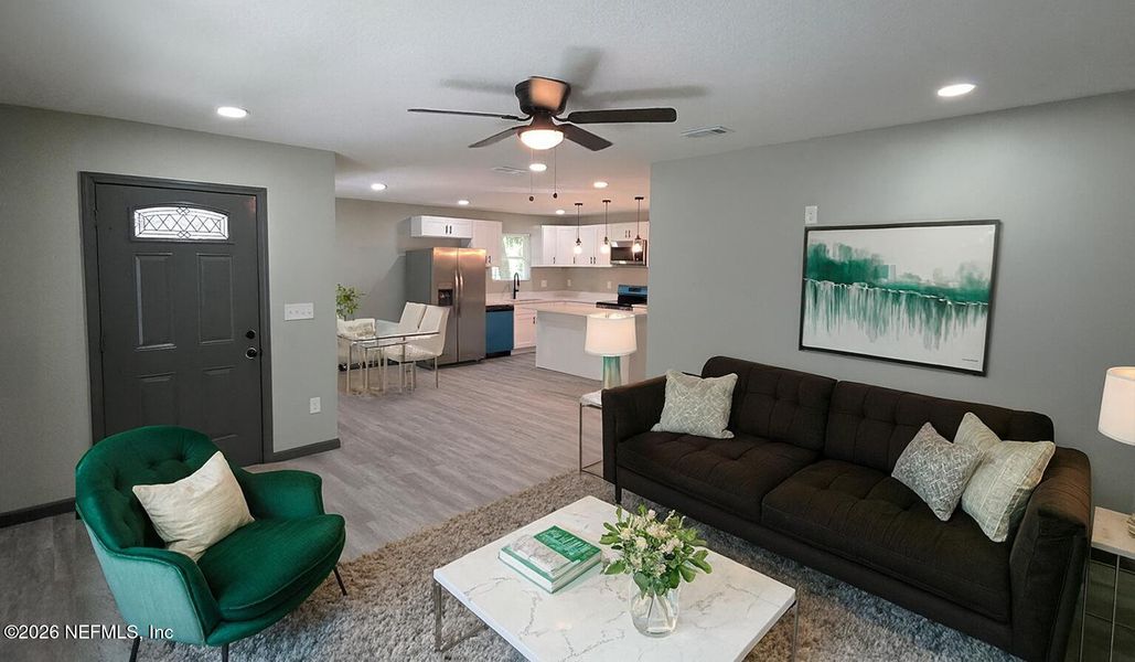Furnished interior view inside a new home in , Jacksonville (Image 5).