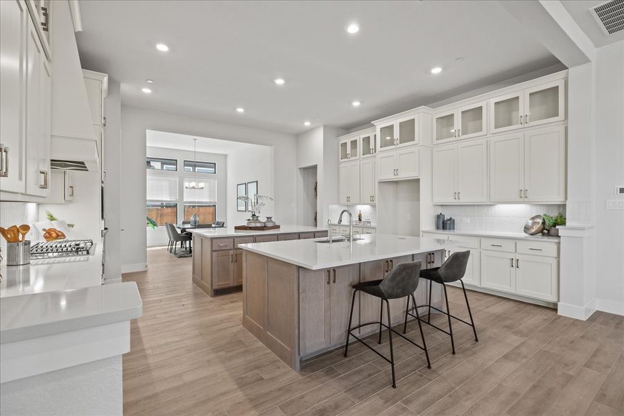 Representative furnished interior of a home built from the Bradley by Chesmar Homes in Sweetwater, Austin (Image 10).
