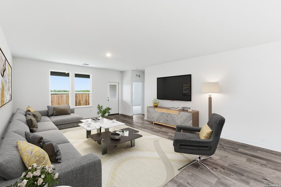 Furnished interior view inside a new home in The Overlook at Creekside, New Braunfels (Image 11).