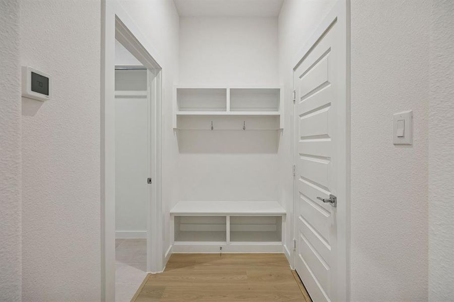 Backpack Rack in the Gilmour II home plan by Trophy Signature Homes – REPRESENTATIVE PHOTO