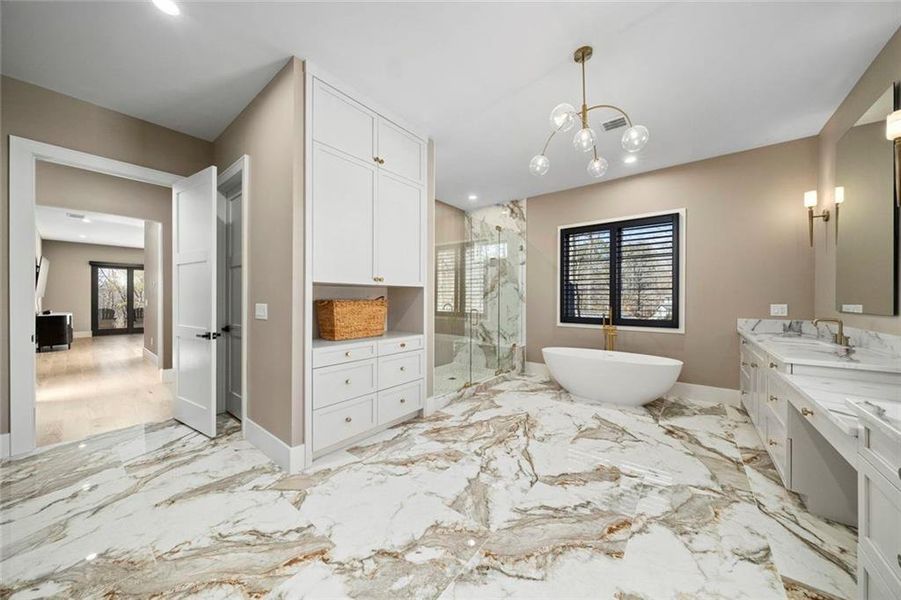 Furnished interior view inside a new home in , Alpharetta (Image 38).