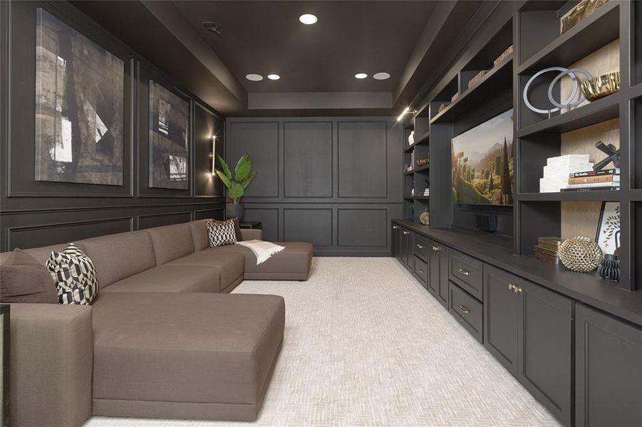 Furnished interior view inside a new home in The Tribute 50', The Colony (Image 11).