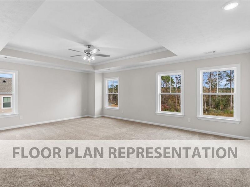 Dublin II Floor Plan Representation | Primary Bedroom