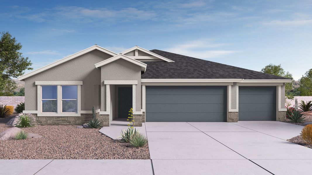 Representative exterior photo of a completed home built from the Jerome by D.R. Horton in Quail Ranch, San Tan Valley, AZ (Image 16).