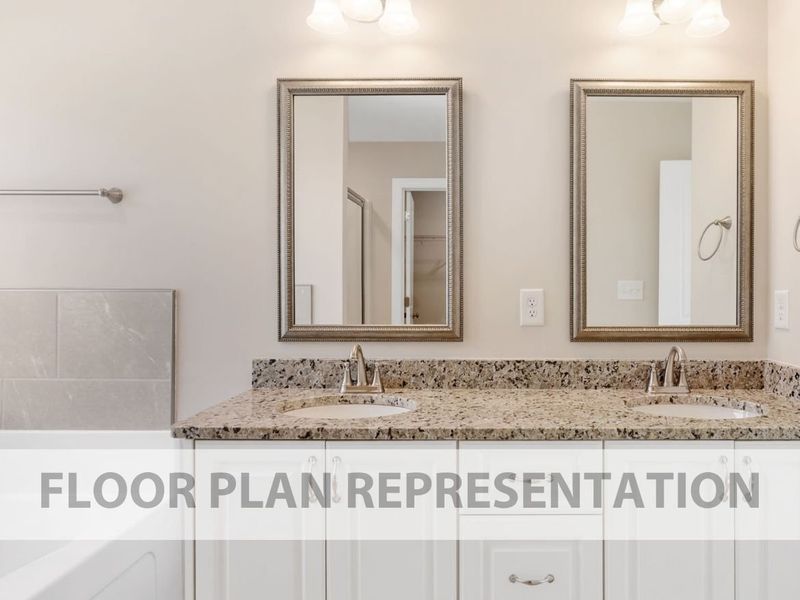 Primary Bathroom | The 1807 Plan by Ivey Homes