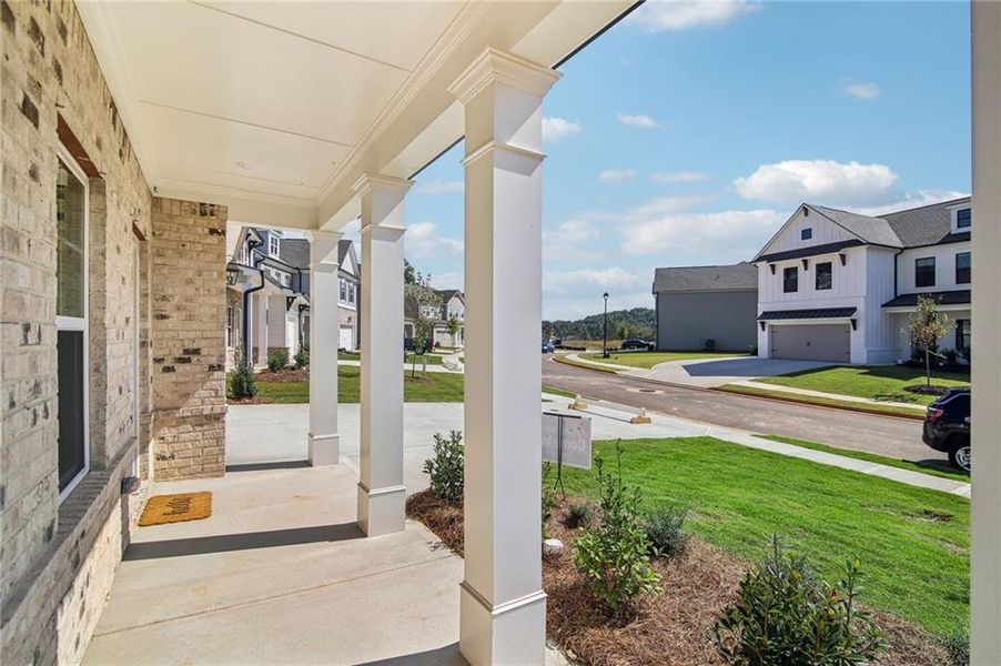 Exterior details and patio area of a home in Ponderosa Farms Estates, Gainesville (Image 22).