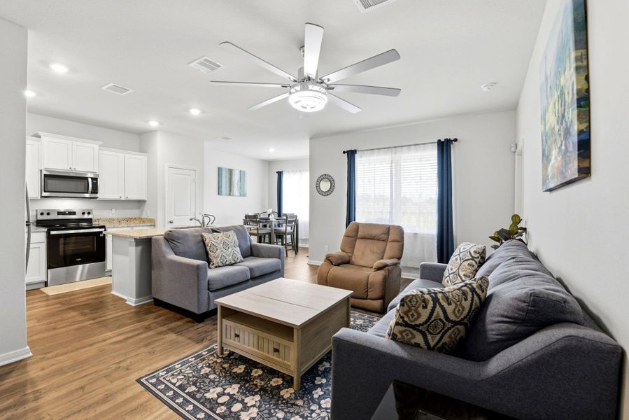 Furnished interior view inside a new home in Vacek Country Meadows, Richmond (Image 34).