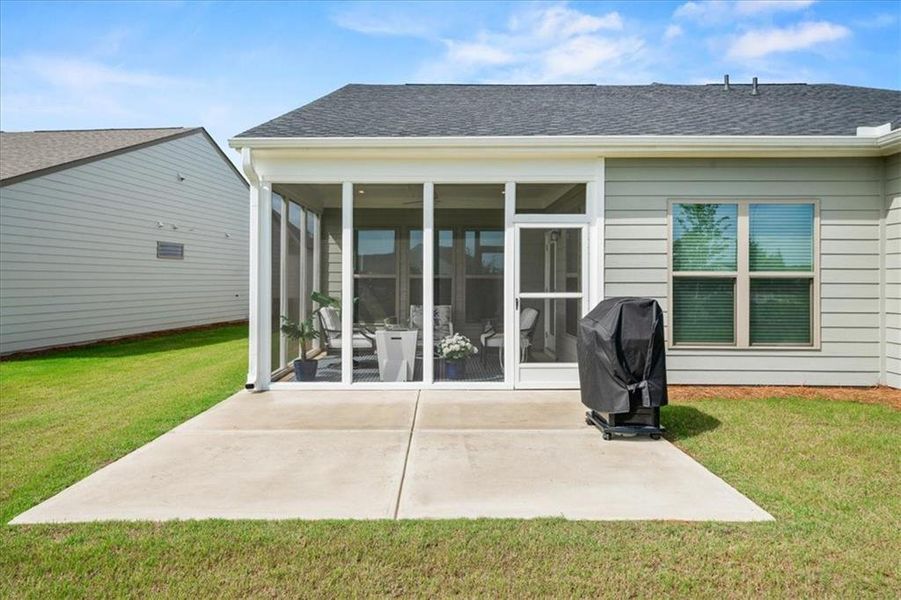 Exterior details and patio area of a home in , Hoschton (Image 32). Exterior details and patio area of a home in , Hoschton (Image 32).