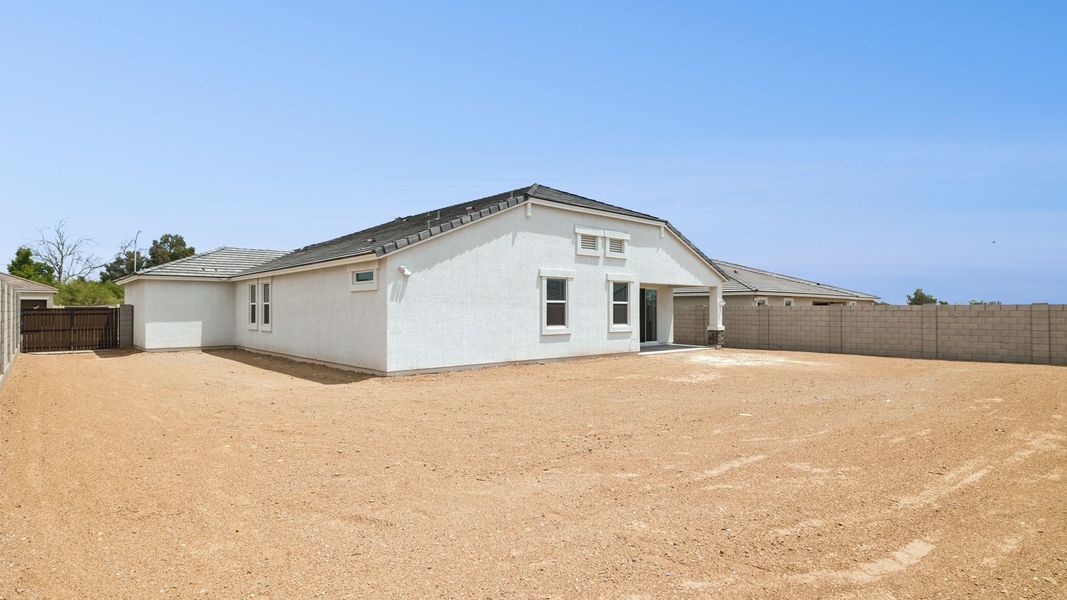 Exterior details and patio area of a home in Zanjero Pass, Waddell (Image 26).