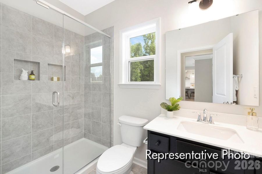 Furnished interior view inside a new home in Whispering Hills, Locust (Image 24). Furnished interior view inside a new home in Whispering Hills, Locust (Image 24).