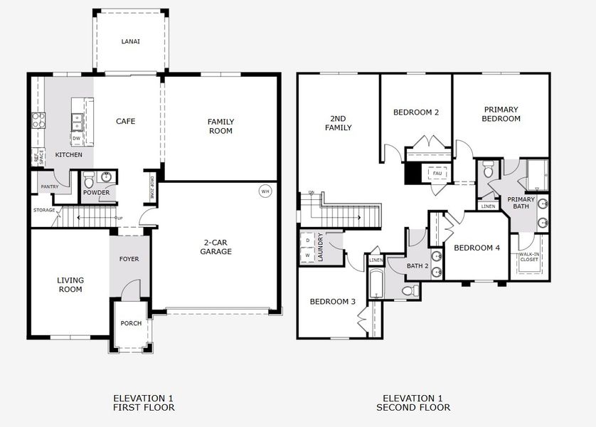 2D floor plan layout of this home in Lake Lincoln, Eustis, FL (Image 3).