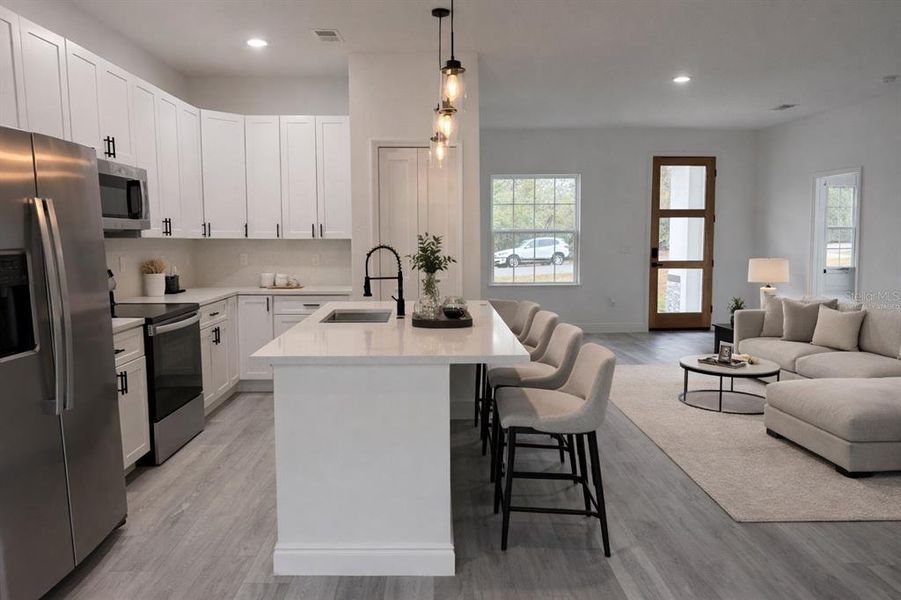 Furnished interior view inside a new home in , Ocala (Image 17).