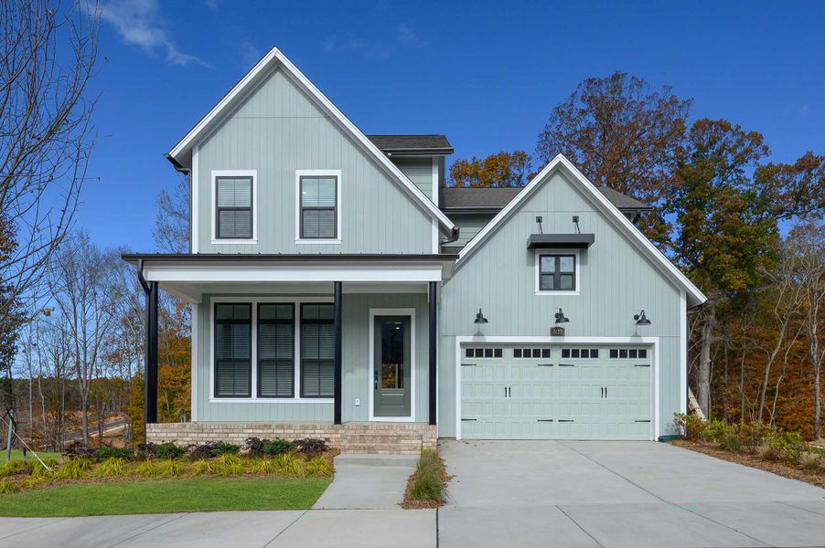 Representative exterior photo of a completed home built from the The Savannah by David Weekley Homes in The River District – Excursion Collection, Charlotte, NC (Image 2). Representative exterior photo of a completed home built from the The Savannah by David Weekley Homes in The River District – Excursion Collection, Charlotte, NC (Image 2).