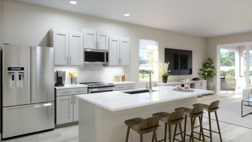 Representative furnished interior of a home built from the Luna by Risewell Homes in Marion Ridge, Haines City (Image 5).