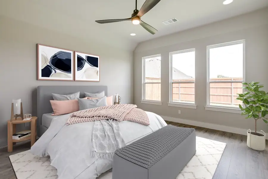 Representative furnished interior of a home built from the The Conroe by Kenmark Homes in Paloma Ranches, Justin (Image 4). Representative furnished interior of a home built from the The Conroe by Kenmark Homes in Paloma Ranches, Justin (Image 4).