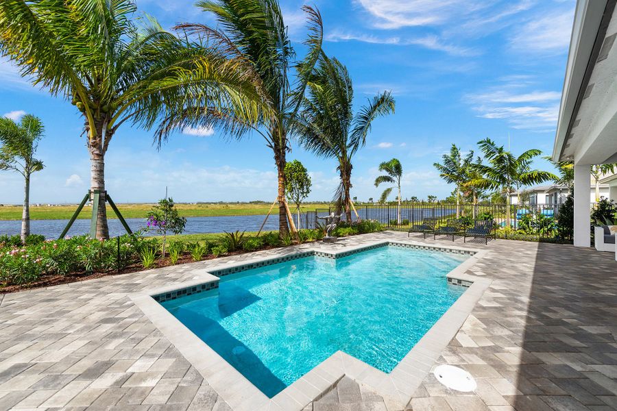 Representative exterior details of a home built from the Palazzo by GL Homes in Valencia Parc at Riverland, Port St. Lucie (Image 23).