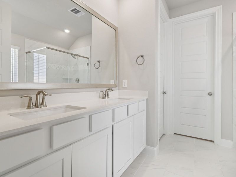 Furnished interior view inside a new home in Sanford Farms - Classic Series, Waller (Image 8). Furnished interior view inside a new home in Sanford Farms - Classic Series, Waller (Image 8).